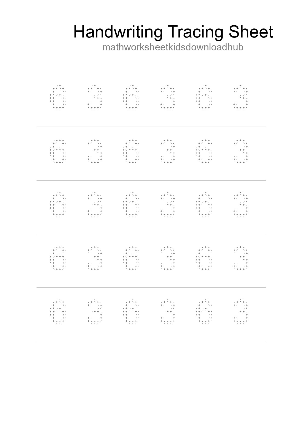 Printable Tracing Worksheet For Kids - Part 219